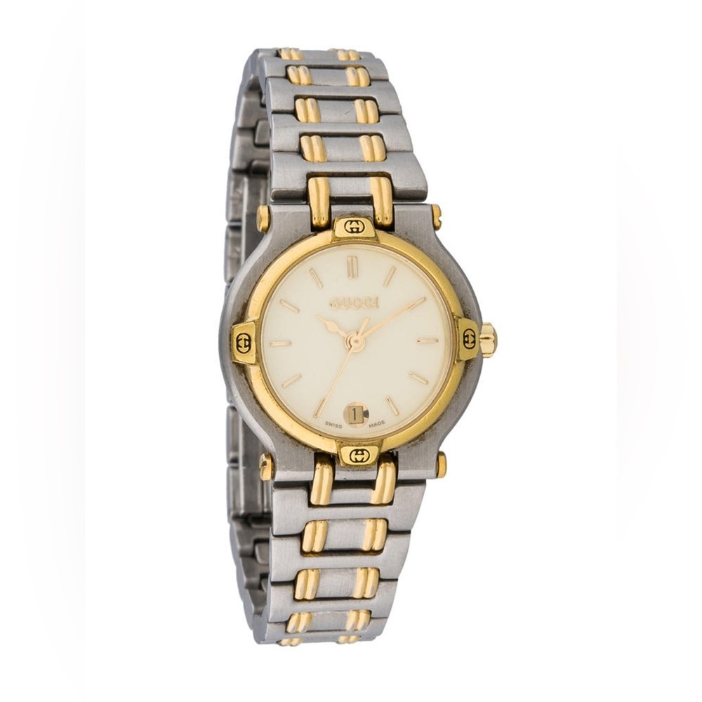 Vintage 90s GUCCI 9000L Two Toned Watch
